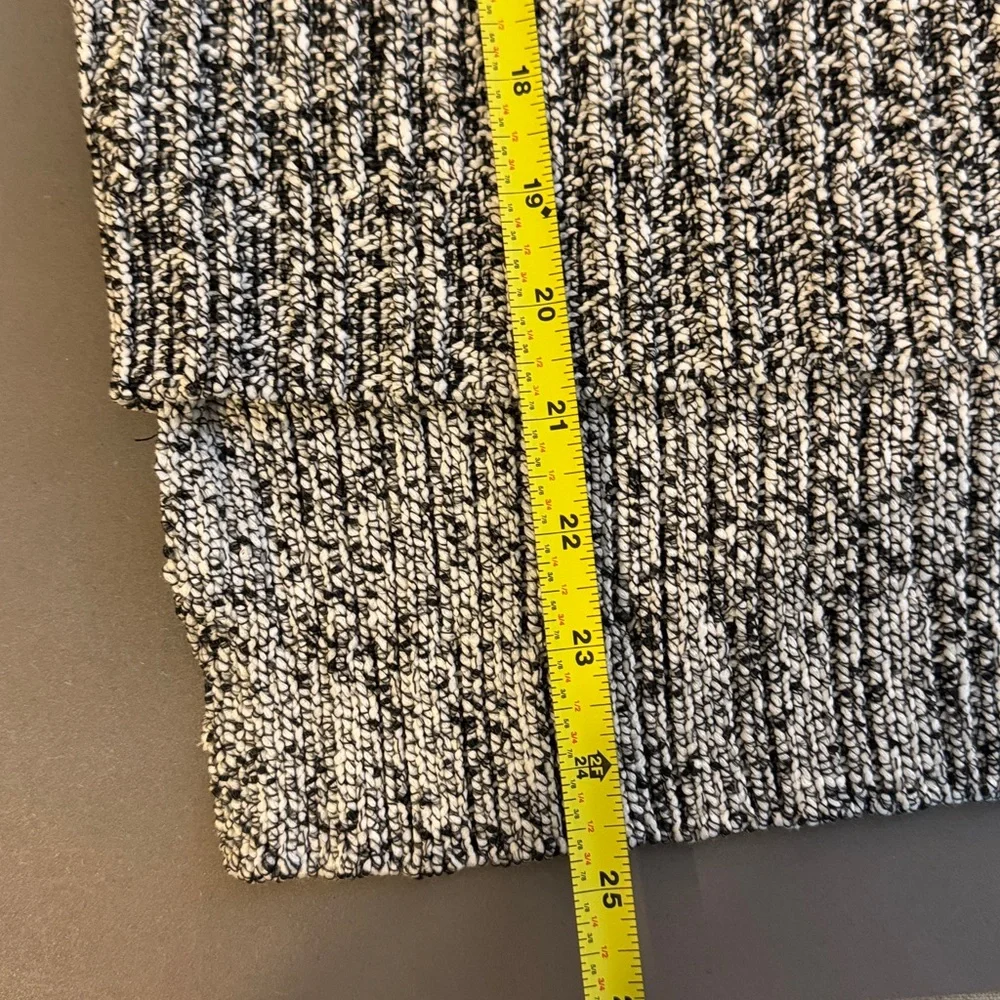 RACHEL Rachel Roy Black and White Knit Marled Short Sleeve Sweater Size M - Picture 10 of 10